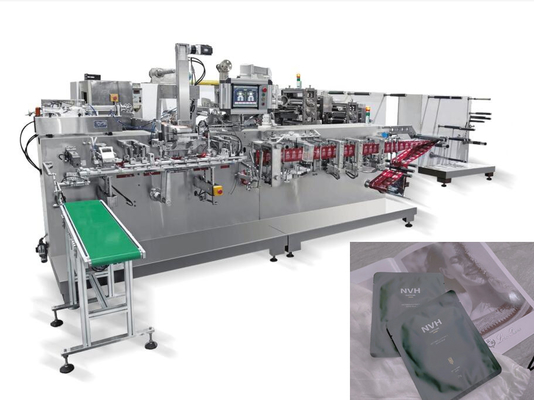 Μίνι σφραγίζοντας μηχανή 50packs/Min πλήρωσης μασκών προσώπου ύφους αυτόματη