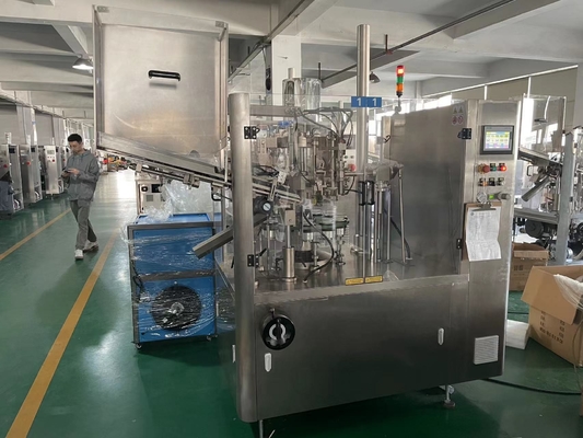 Ελεγχόμενη με PLC οθόνη αφής για τον σφραγισμό των μαλακών σωλήνων συμπλήρωσης για στρωμένους σωλήνες από 50 έως 220 mm
