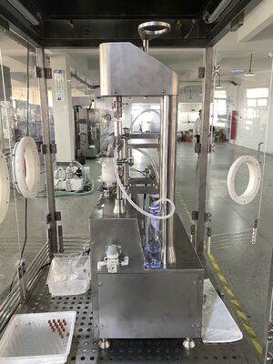 Συσκευή πλήρωσης και πωματισμού συριγγών κενού επιτραπέζια με PLC