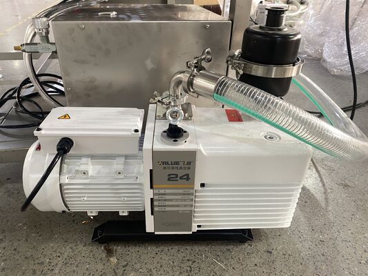 Μηχανή πλήρωσης φιαλιδίων και προγεμισμένων συριγγών επιτραπέζια με θάλαμο ροής